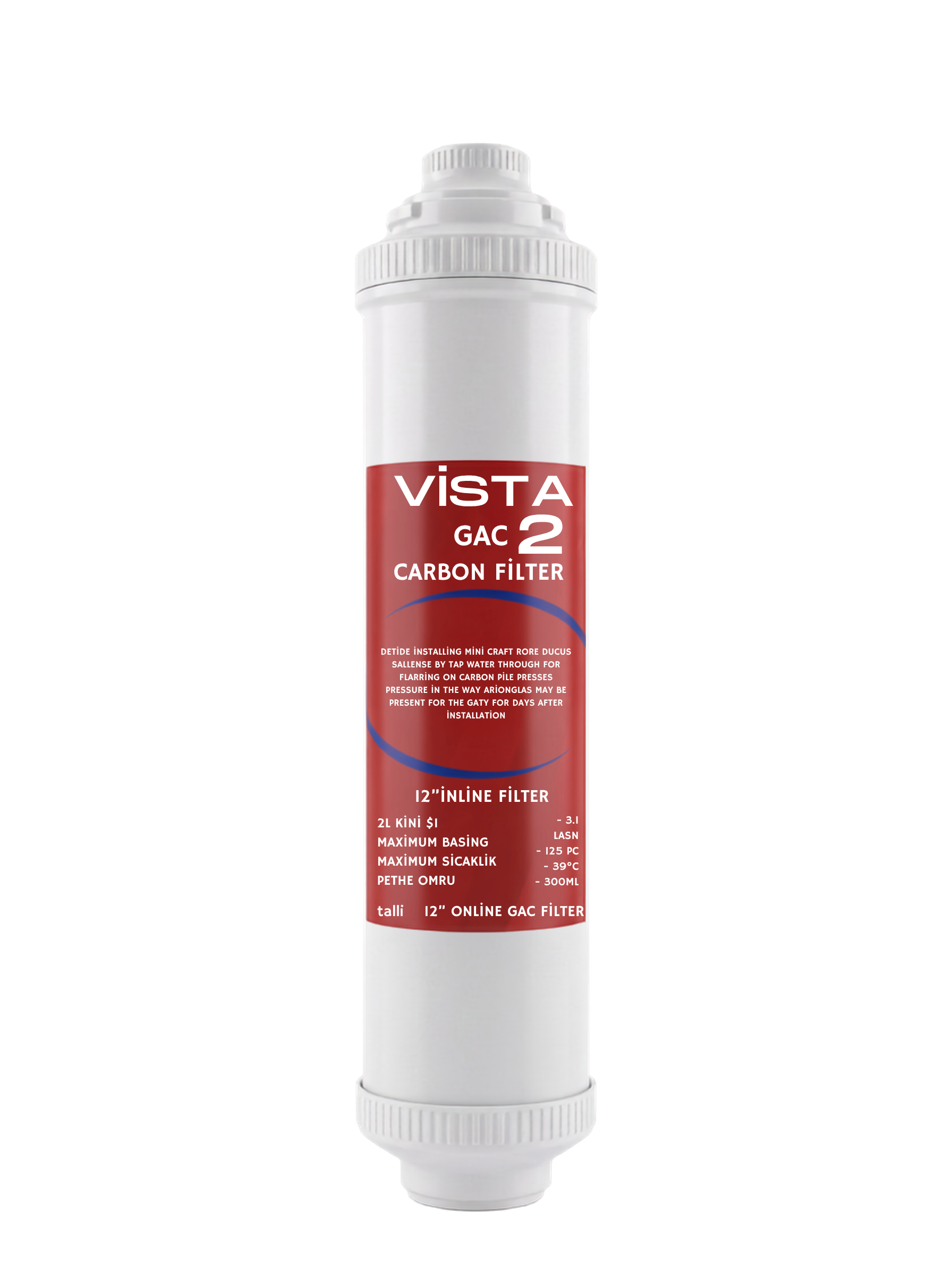 Vista 2 GAC Carbon Filtre